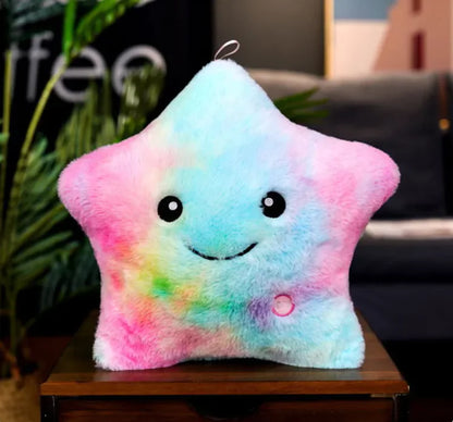 Colorful Luminous Star Pillow